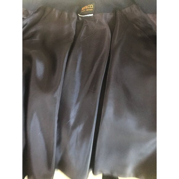 Vtg Cape 1950's BEST & CO Fifth Ave. New York Navy Blue Wool Half Cape Jacket - Picture 5 of 5